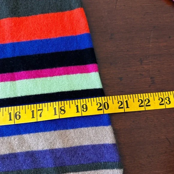 ￼Pure Amici NWT‎size medium mult color striped crewneck sweater